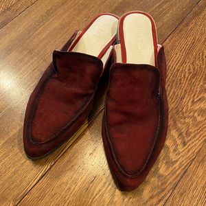 DIBA True Deep Red Open Back Slip On